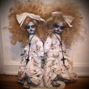 OOAK Haunted Oddity  Siamese Twin Art Dolls